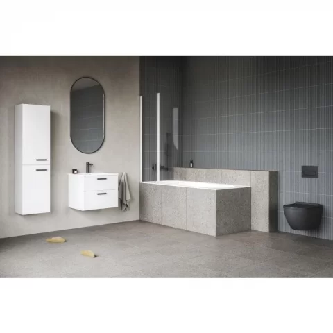 Cada pentru inzidire Ravak Chrome Slim, acril, 160x70 cm, alb