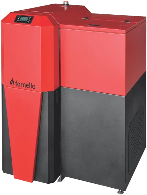 Centrala mixta Lemn/Pelet Fornello Tera 28 kW, aprindere automanta la peleti, buncar peleti 95 kg