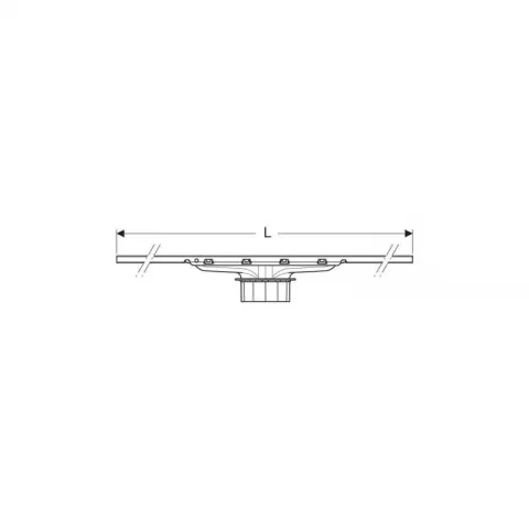 Rigola de dus Geberit CleanLine30, 30–110 cm, negru