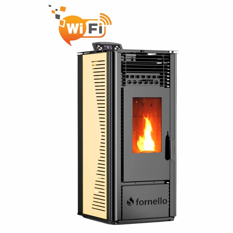 Semineu pe peleti Fornello SOPHIA WI-FI 11 kw, aprindere electrica, telecomanda, Wi-fi