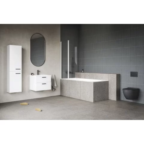 Cada dreptunghiulara Ravak Chrome Slim 150x70 cm alb, Picioare Incluse
