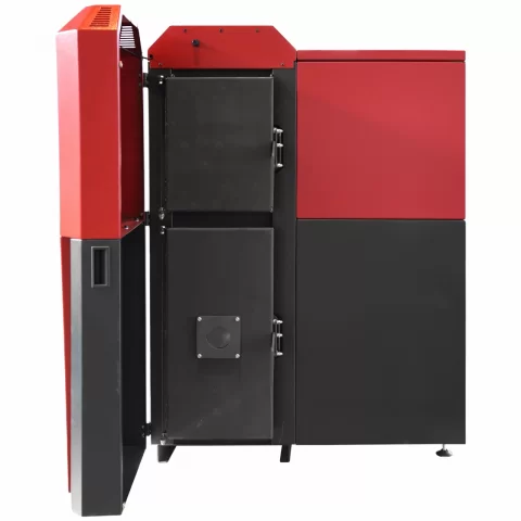 Centrala mixta Lemn/Pelet Fornello Tera 28 kW, aprindere automanta la peleti, buncar peleti 95 kg