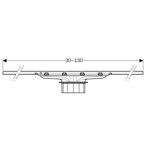 Rigola liniara Geberit CleanLine 130 cm otel 154.503.KS.1