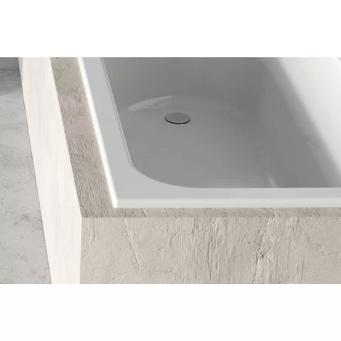 Cada dreptunghiulara Ravak Chrome Slim 150x70 cm alb, Picioare Incluse