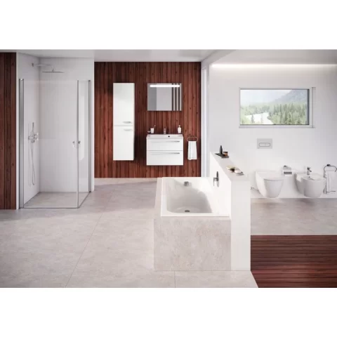 Set Promo Cada dreptunghiulara Slim Ravak Chrome Slim, sifon si picioare pentru cada Ravak 