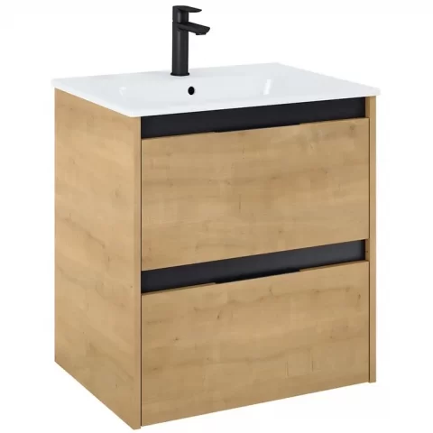 Set Mobilier baie si lavoar Roca Alpine 60x46xH57 cm, bej