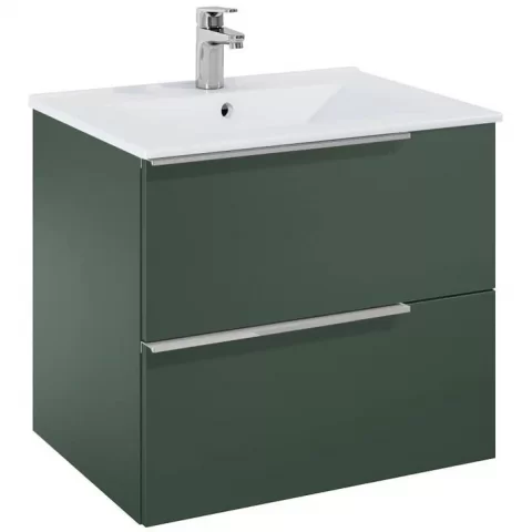 Set mobilier baie si lavoar Roca Elegant Plus 61x46xH55 cm, verde