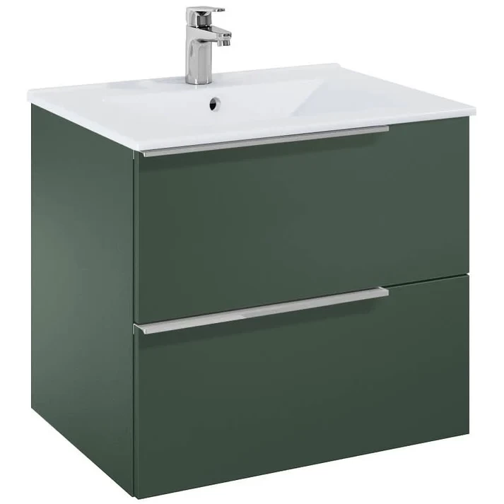 Set mobilier baie si lavoar Roca Elegant Plus 61x46xH55 cm, verde