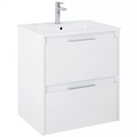 Set Mobilier baie si lavoar Roca Alpine 60x46xH57 cm, alb lucios