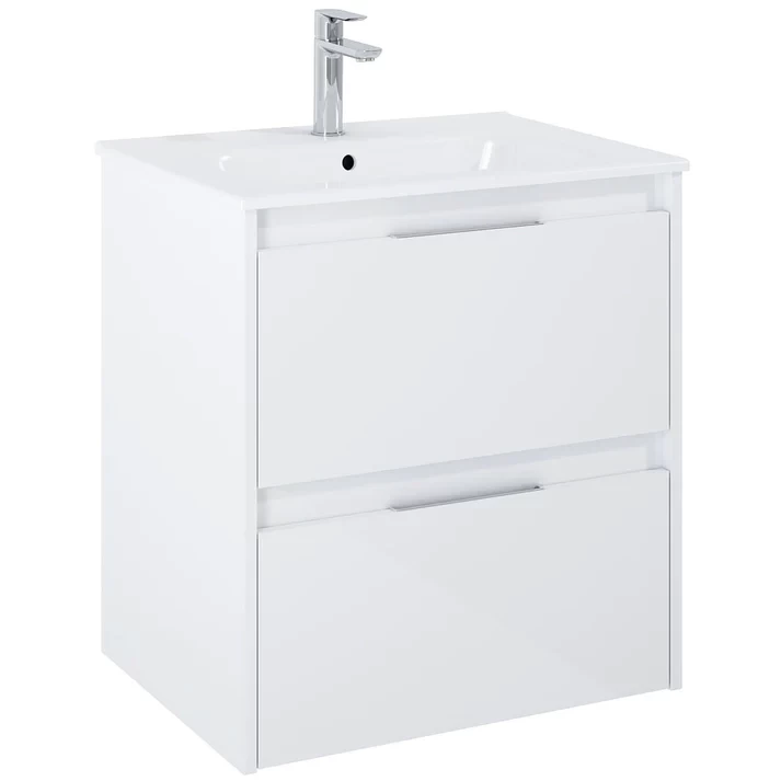 Set Mobilier baie si lavoar Roca Alpine 60x46xH57 cm, alb lucios