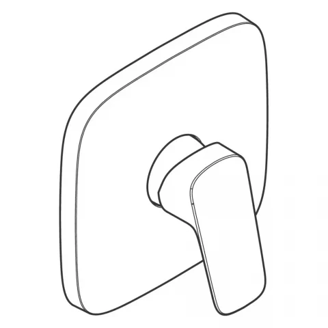 Baterie dus monocomanda incastrata Hansgrohe Logis