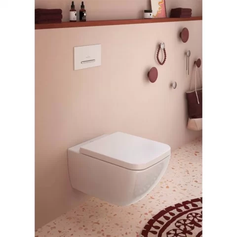 Clapeta cu actionare dubla, Villeroy & Boch, ViConnect, alb/crom