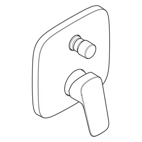 Baterie cada si dus monocomanda incastrata Hansgrohe Logis