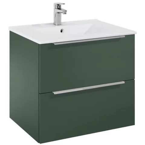 Set mobilier baie si lavoar Roca Elegant Plus 61x46xH55 cm, verde