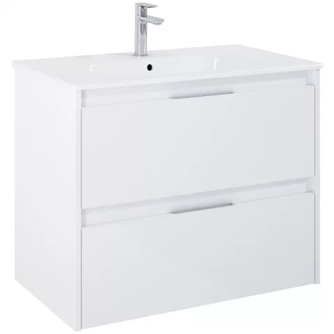 Set mobilier baie si Lavoar Roca Alpine 80x46xH57 cm, alb lucios