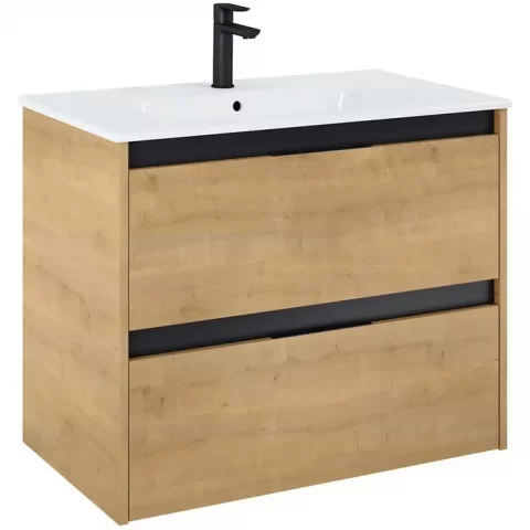 Set mobilier baie si lavoar Roca Alpine 80x46xH57 cm, bej