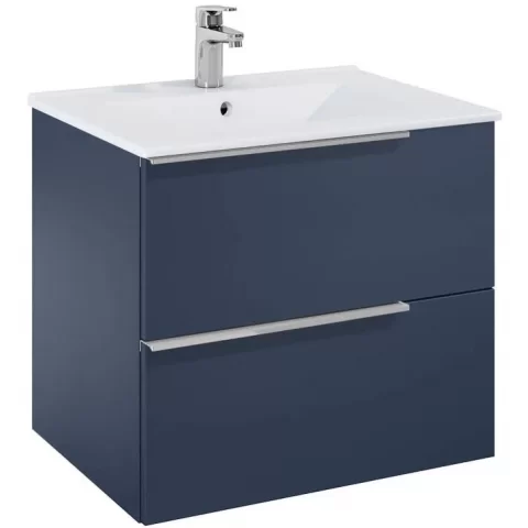 Set mobilier baie si lavoar Roca Elegant Plus 61x46xH55 cm, albastru