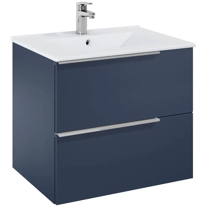 Set mobilier baie si lavoar Roca Elegant Plus 61x46xH55 cm, albastru