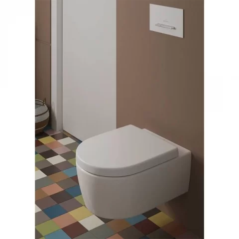 Clapeta cu actionare dubla, Villeroy & Boch, ViConnect, alb/crom