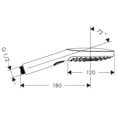 Para dus Hansgrohe Raindance Select E120 3 jeturi