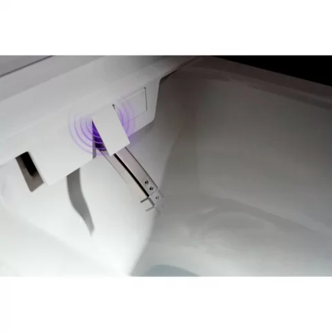 Set vas WC suspendat Hansgrohe LavaPura Element S, AquaHelix Flush, cu funcție de bideu cu telecomanda, alb