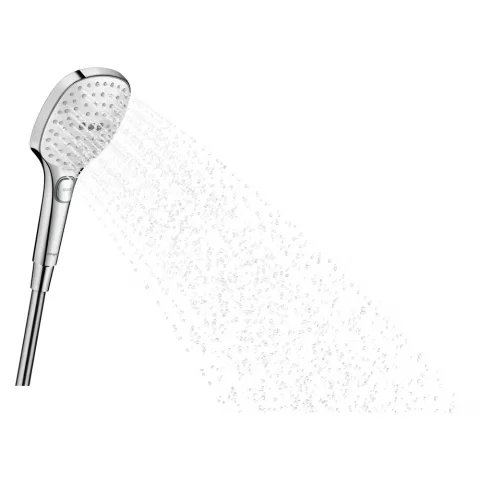 Para dus Hansgrohe Raindance Select E120 cu 3 jeturi, culoare alb-crom