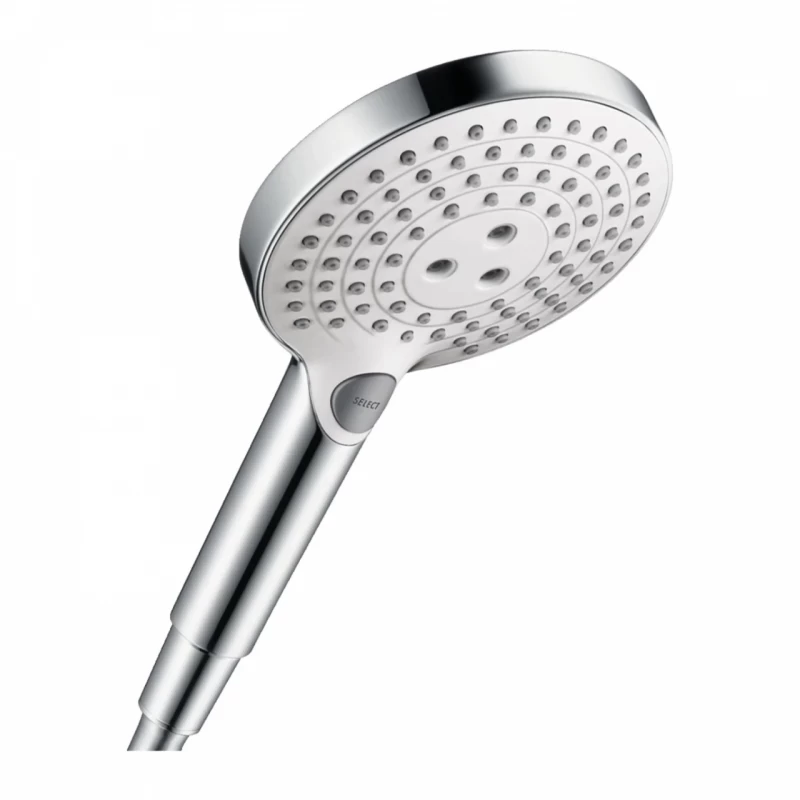 Para dus Hansgrohe Raindance Select S120 alb-crom, 3 jeturi