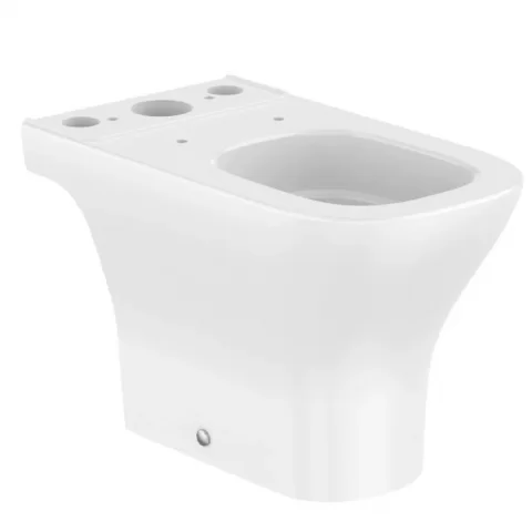 Vas WC Roca Optica Rimless Vortex pe pardoseala 37x63 cm evacuare orizontala sau verticala