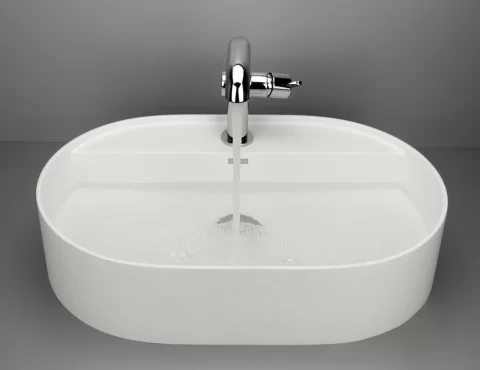 Baterie monocomanda Deante Silia, cu pipa dreptunghiulara, crom