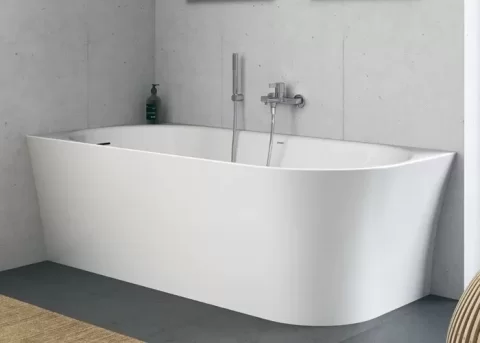 Cada de baie Duravit DuraSenja freestanding, 170x80 cm, montaj stanga, acryl alb