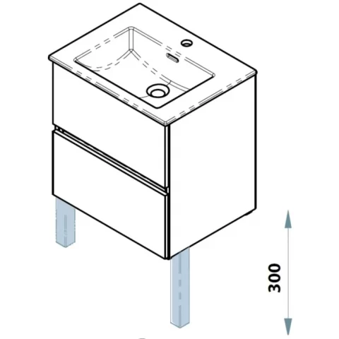 Set Picioare Roca mobilier H30 cm