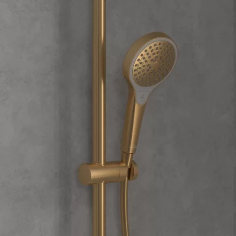 Sistem de dus Villeroy & Boch Verve Showers cu termostat auriu TVS10900500076