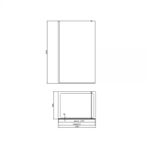 Paravan de dus Fluminia, Foxy Gold, 100 cm, easy clean, profil auriu periat