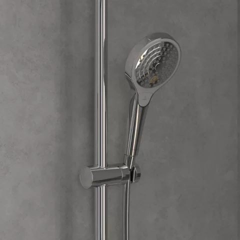 Sistem de dus Villeroy & Boch Verve Showers cu termostat crom TVS10900500061