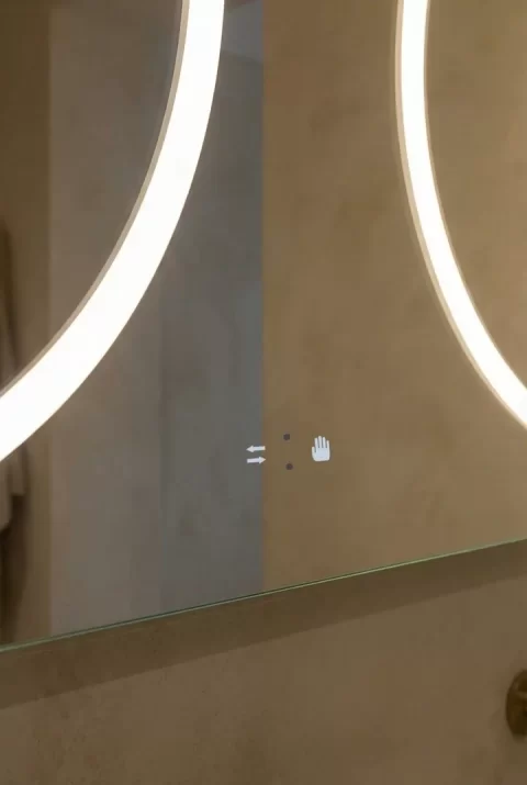 Oglinda baie LED 70x150 cm, senzor infrarosu si 3 nuante de lumina