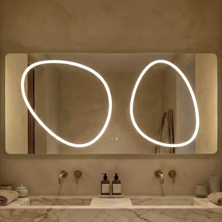 Oglinda baie LED 70x150 cm, senzor infrarosu si 3 nuante de lumina