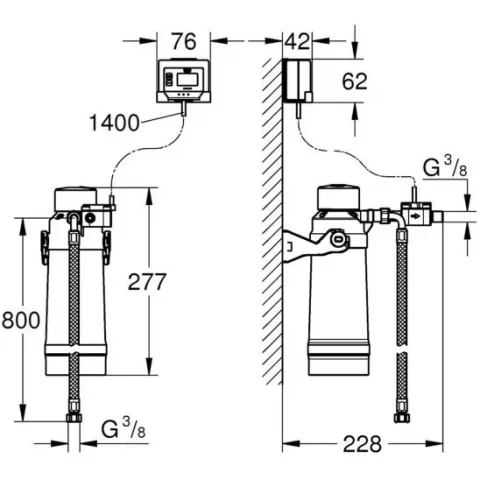 Set filtru Grohe Blue S capacitate 600 40438001
