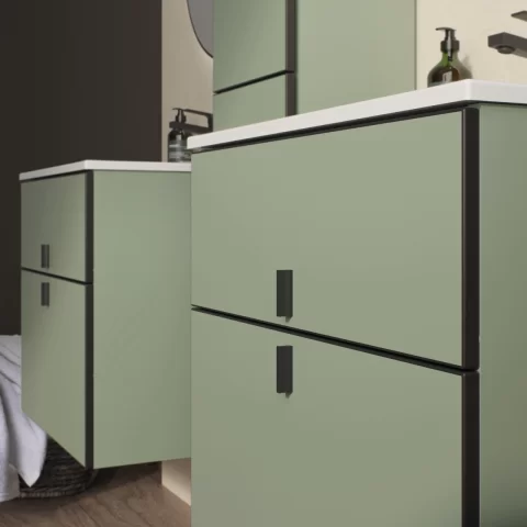 Mobilier soft close si Lavoar Gala 80 cm Sage Green