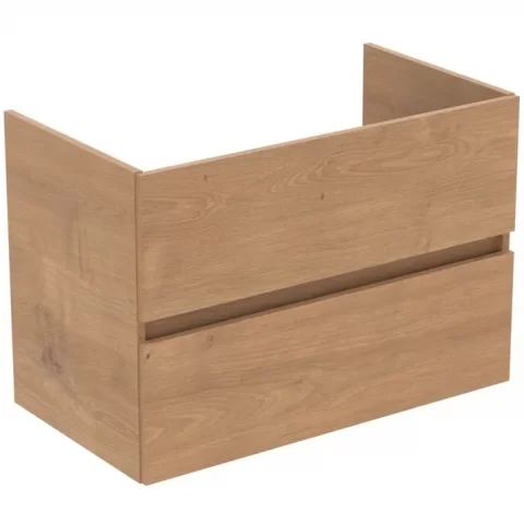 Dulap lavoar baie Ideal Standard Eurovit cu doua sertare 60x44 cm 60 cm, bej
