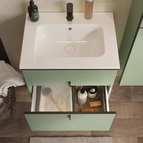 Mobilier soft close si Lavoar Gala 60 cm Sage Green