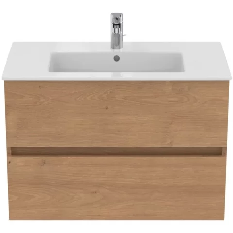 Dulap lavoar baie Ideal Standard Eurovit cu doua sertare 60x44 cm 60 cm, bej