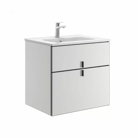 Mobilier soft close si Lavoar Gala 60 cm Alb Mat