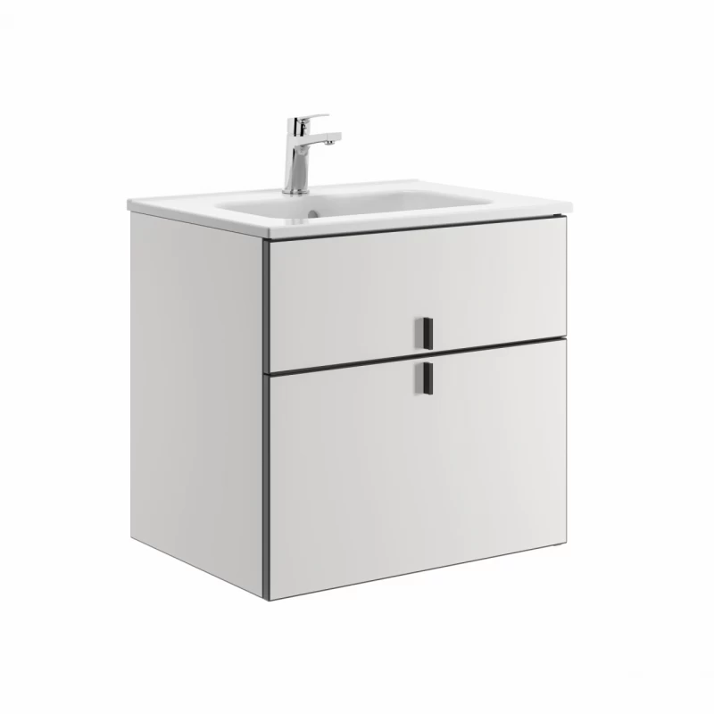 Mobilier soft close si Lavoar Gala 60 cm Alb Mat