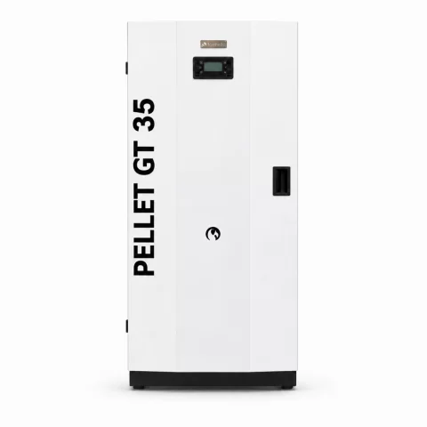 Centrala pe peleti Fornello GT 35 Standard, 35 KW, echipata cu pompa circulatie
