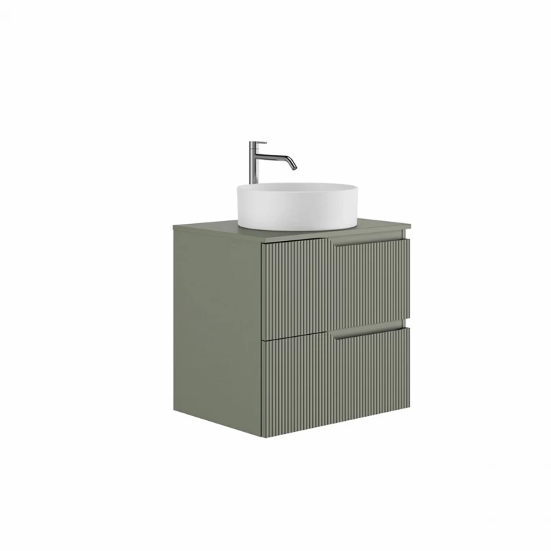 Set Mobilier cu blat CANALETTO 60x45 cm, 2 Sertare, Verde