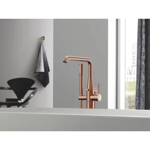 Baterie Grohe Essence cada-dus freestanding Brushed Warm Sunset 23491DL1