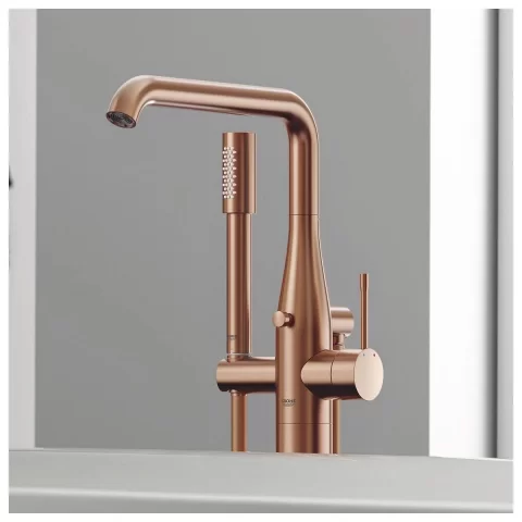 Baterie Grohe Essence cada-dus freestanding Brushed Warm Sunset 23491DL1
