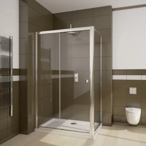 Cabina dus dreptunghiulara cu usa glisanta Radaway Premium Plus DWJ+S 100x80 cm