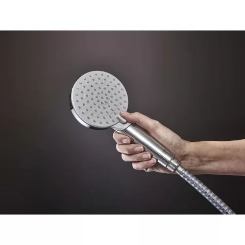Sistem de dus Hansgrohe Vernis Blend cu baterie termostat, crom, 26318000