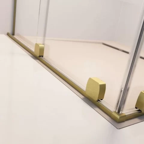 Perete sticla dus Walk In Radaway Furo SL 120xH206 cm, profil auriu periat